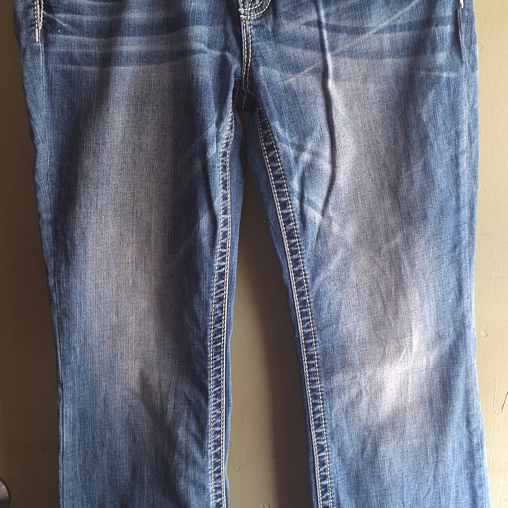 Miss Me Women's Boot Cut Faded Blue Jeans